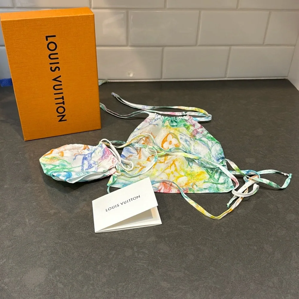 Louis Vuitton Monogram Pastel Face Mask and Holder
